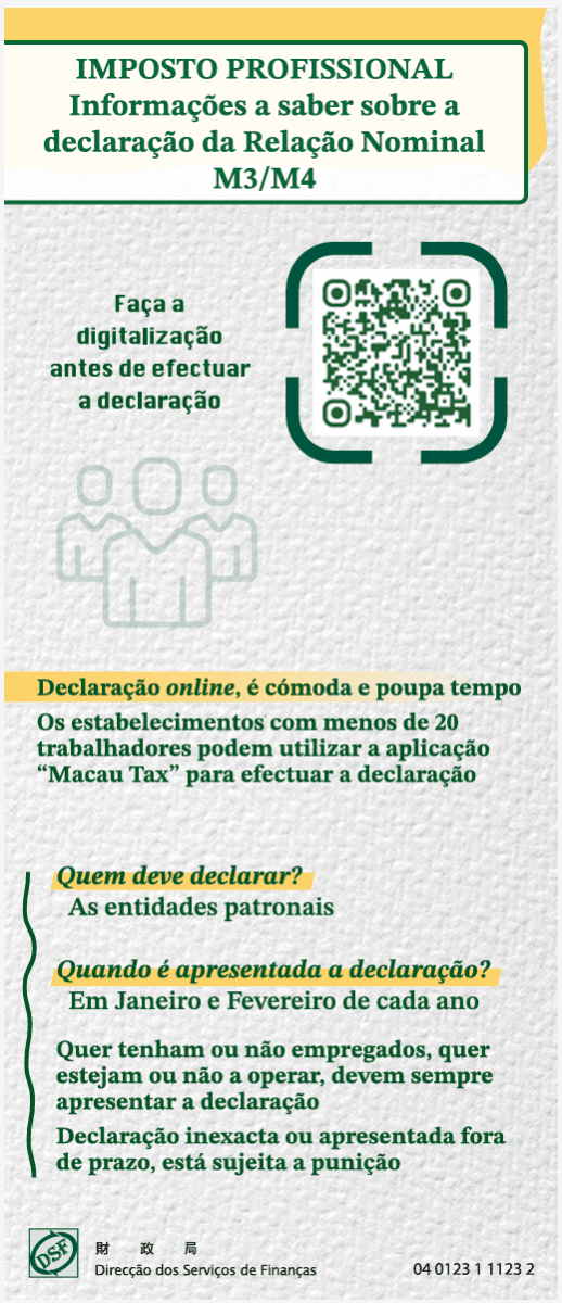 Informações a saber sobre a declaração da Relação Nomina] M3/M4